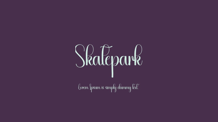 Skatepark Font