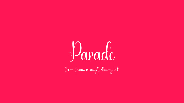 Parade Font