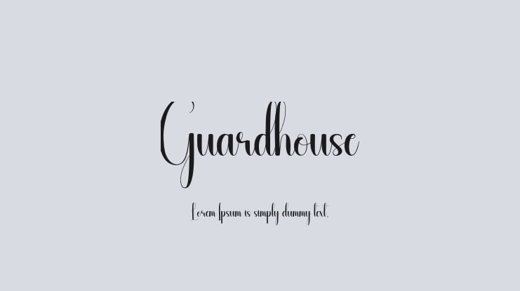 Guardhouse Font