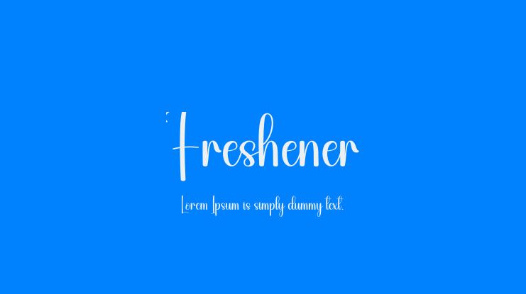 Freshener Font