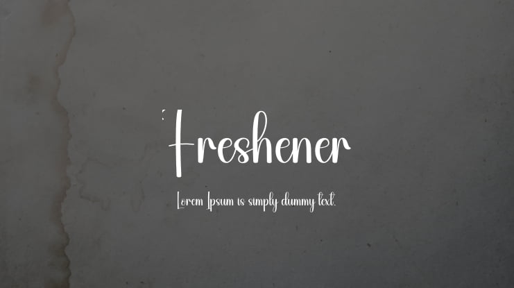 Freshener Font