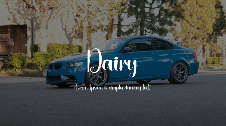 Dairy Font