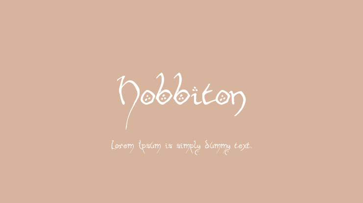 Hobbiton Font