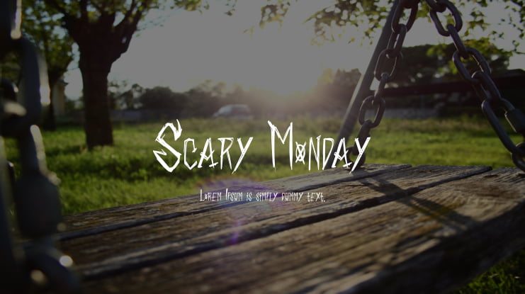 Scary Monday Font