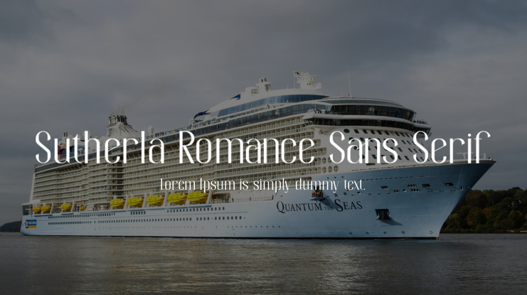 Sutherla Romance Sans Serif Font Family