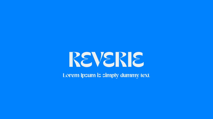 REVERIE Font