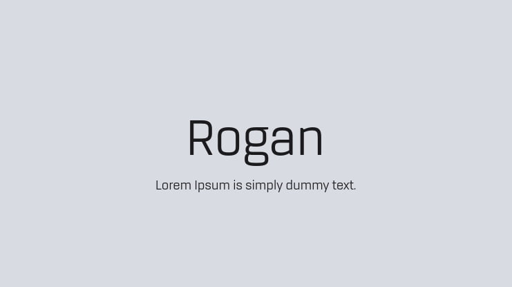 Rogan Font Family