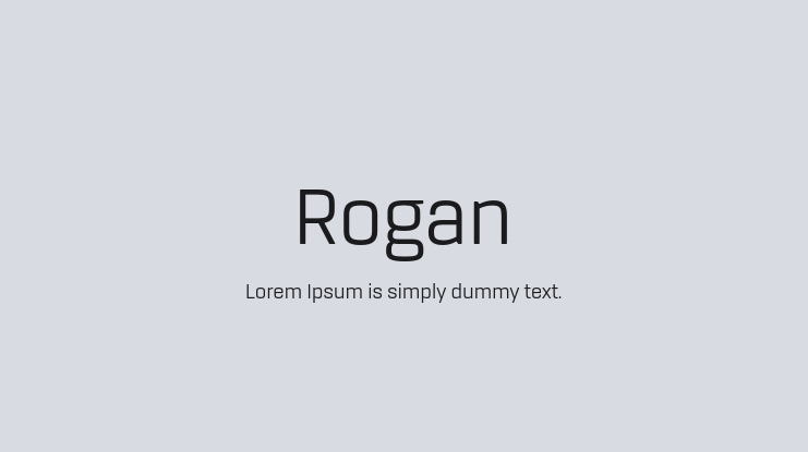Rogan Font Family