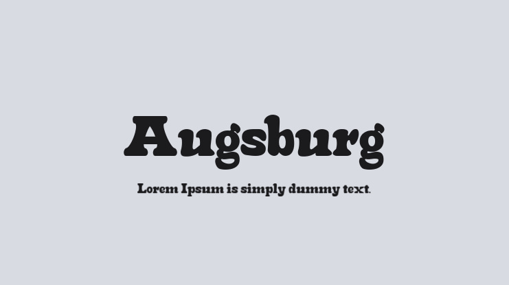 Augsburg Font