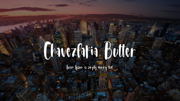 Chavezlafia Butter Font