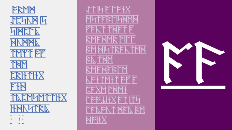 Germanic + Dwarf + AngloSaxon Font Family