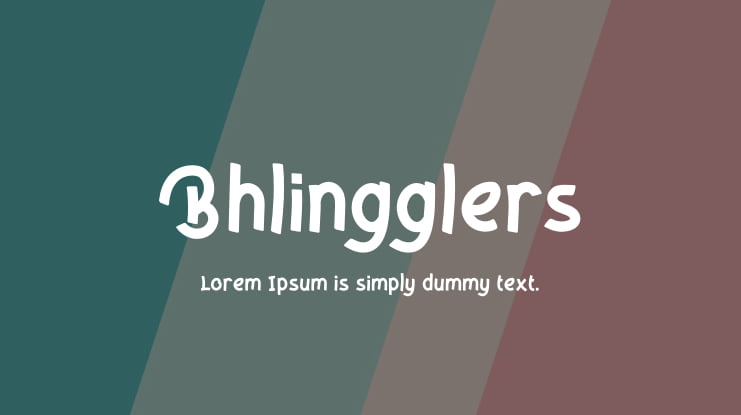 Bhlingglers Font