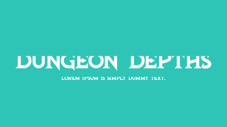 Dungeon Depths Font Family