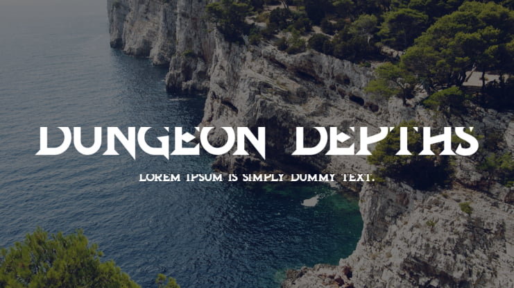 Dungeon Depths Font Family