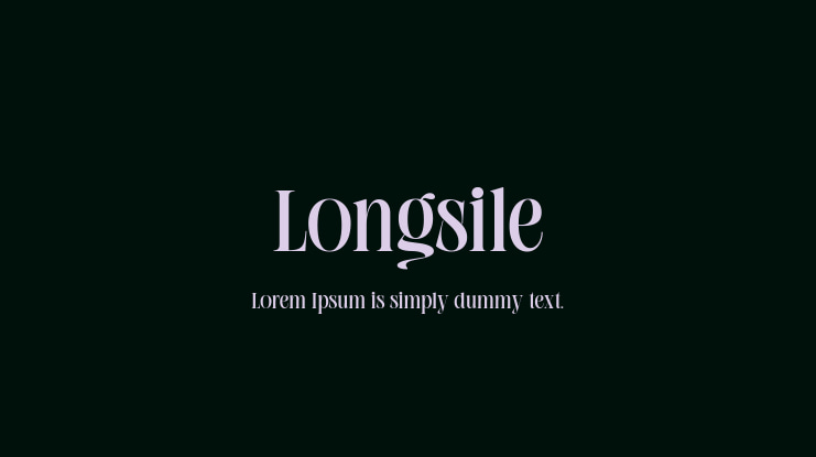 Longsile Font