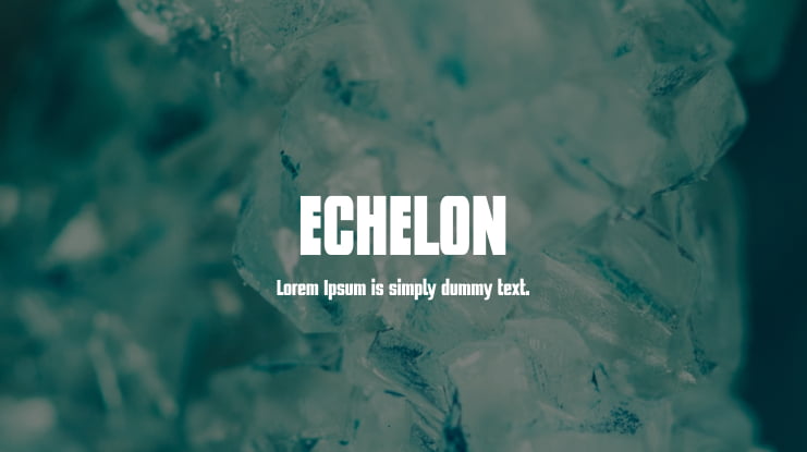 ECHELON Font