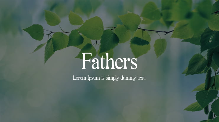 Fathers Font