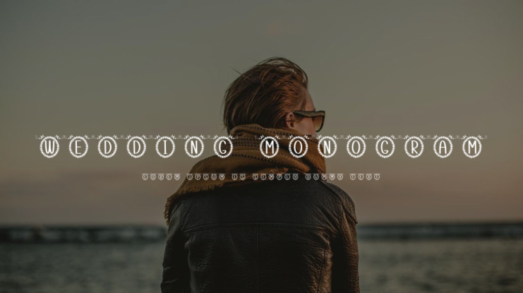 Wedding Monogram Font