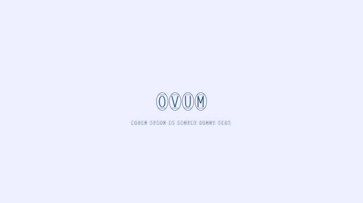 Ovum Font
