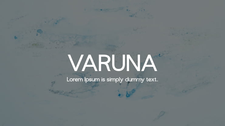 VARUNA Font