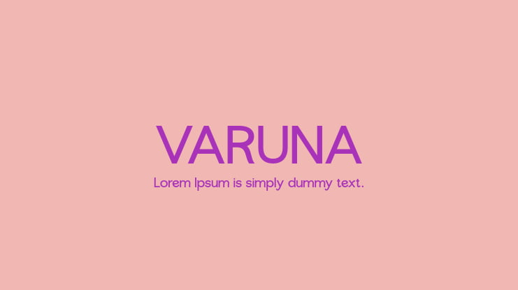 VARUNA Font