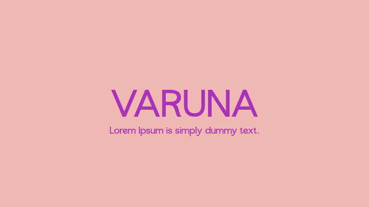 VARUNA Font