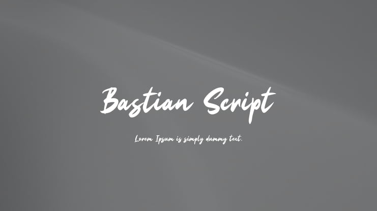 Bastian Script Font