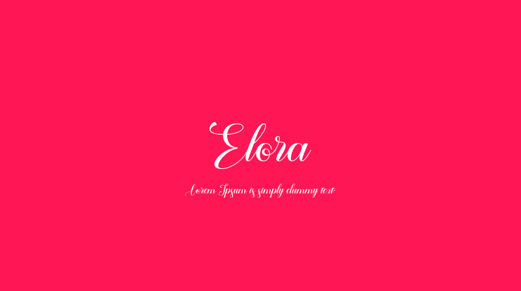 Elora Font Family
