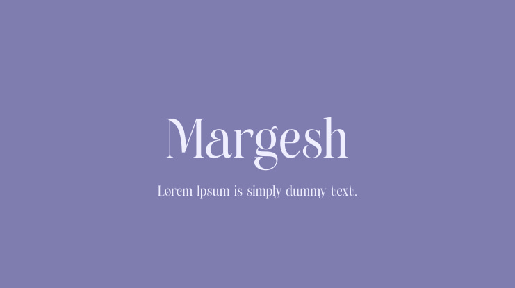 Margesh Font Family