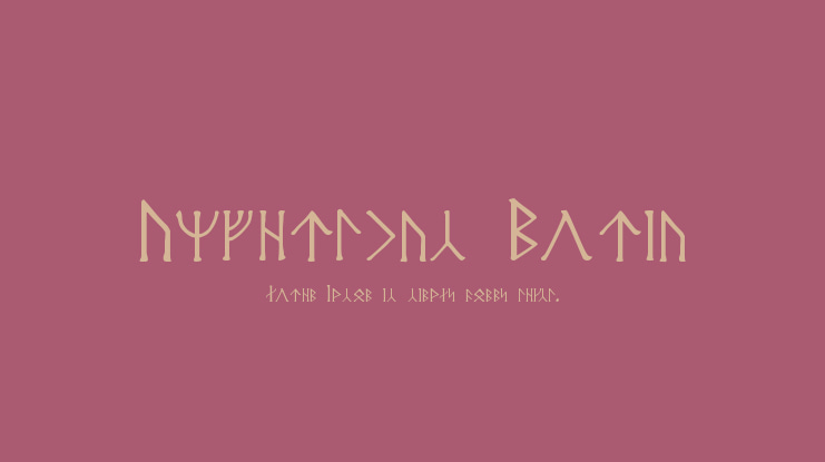 Angerthas Moria Font