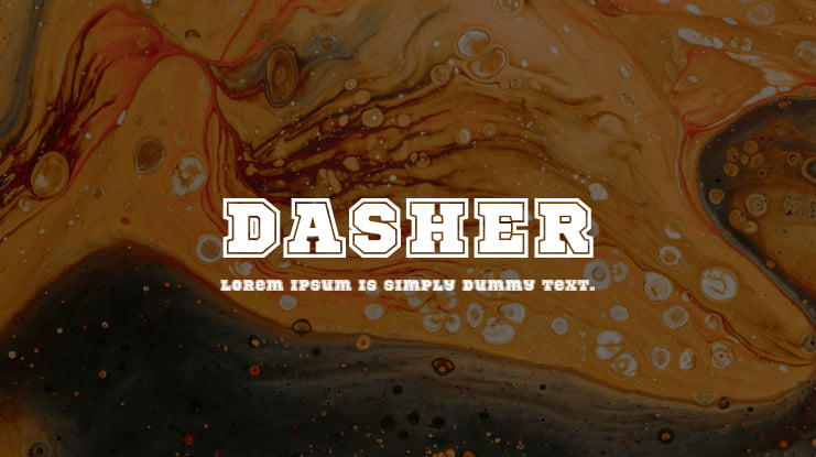 DASHER Font