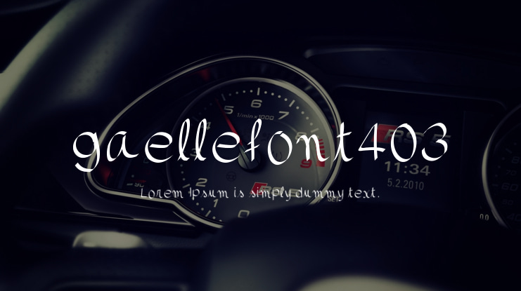 gaellefont403 Font