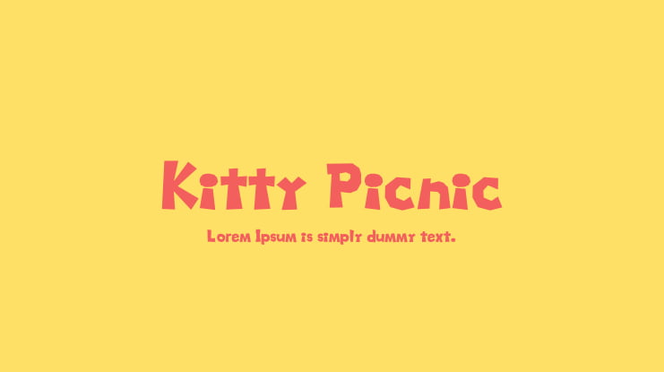 Kitty Picnic Font