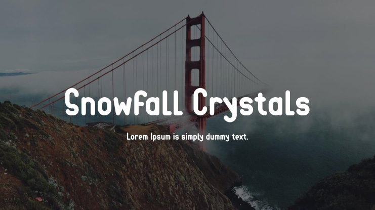 Snowfall Crystals Font