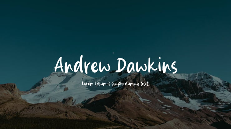 Andrew Dawkins Font