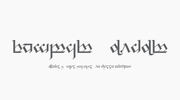 Tengwar Noldor Font Family