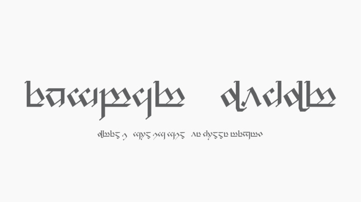 Tengwar Noldor Font Family
