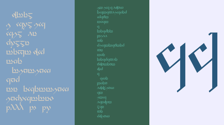 Tengwar Noldor Font Family