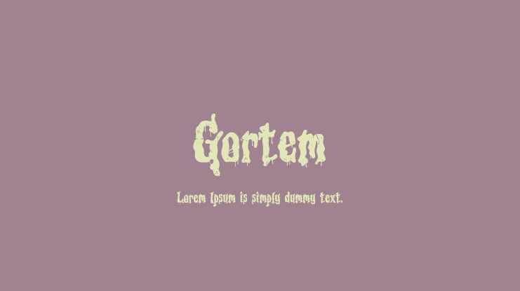 Gortem Font