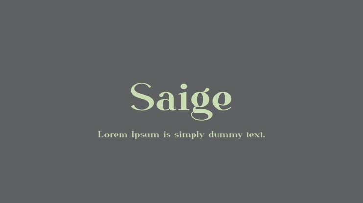 Saige Font