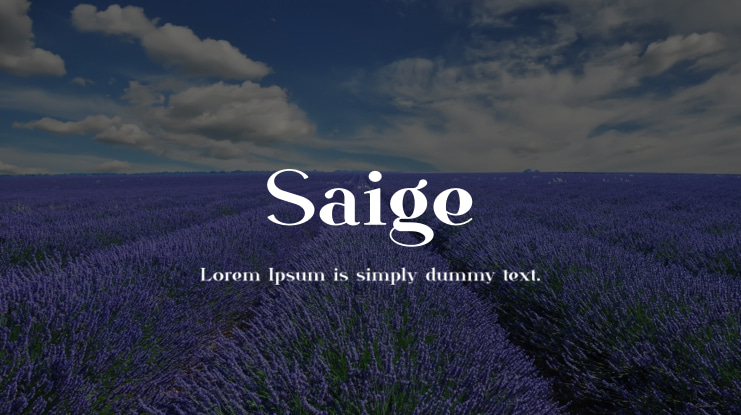 Saige Font