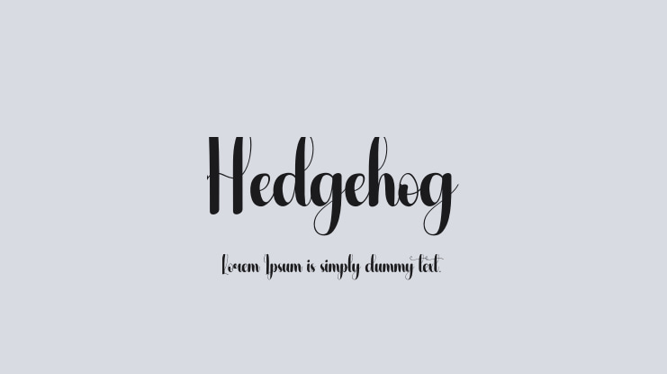 Hedgehog Font