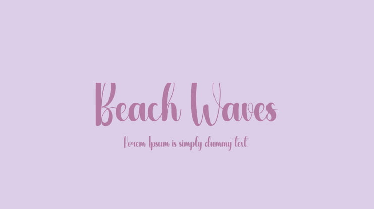 Beach Waves Font