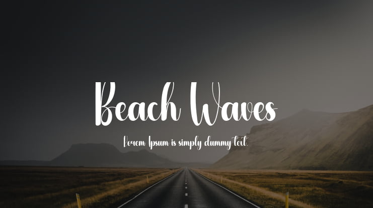 Beach Waves Font