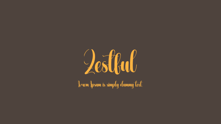 Zestful Font