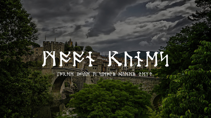 Moon Runes Font