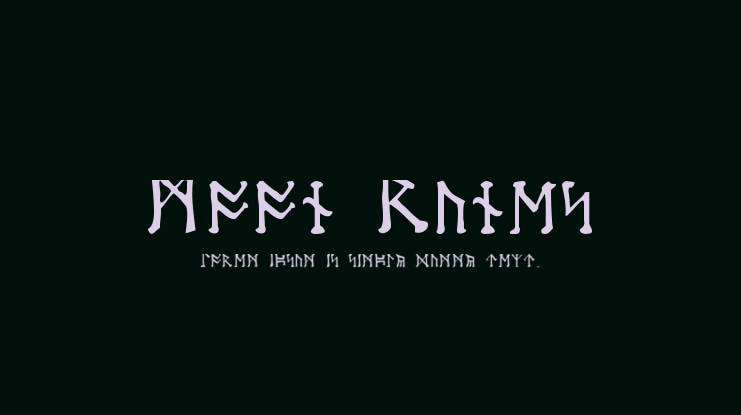 Moon Runes Font