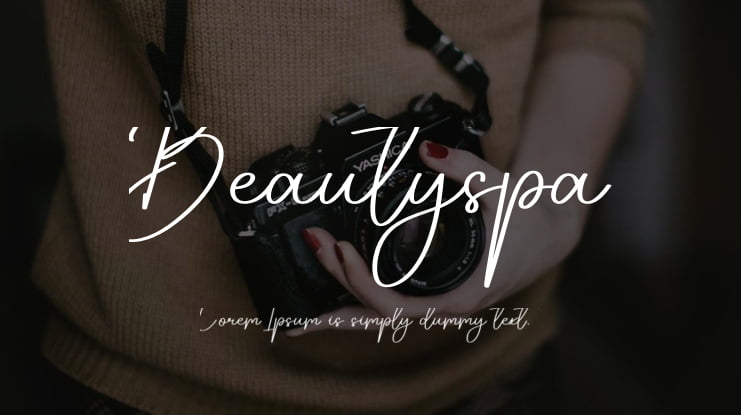 Beautyspa Font