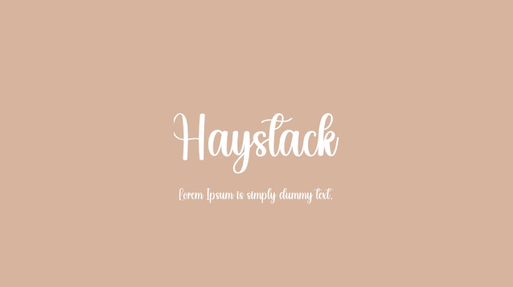 Haystack Font