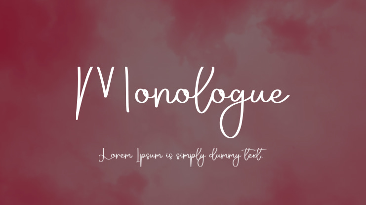 Monologue Font